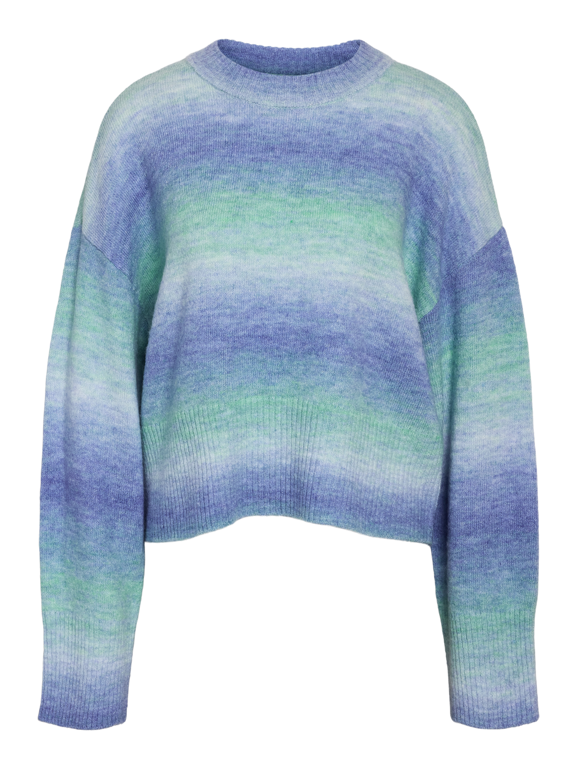 Noisy May NMLIVA L/S O-NECK KNIT Sky Blue/OMBRE MULTI 27030033