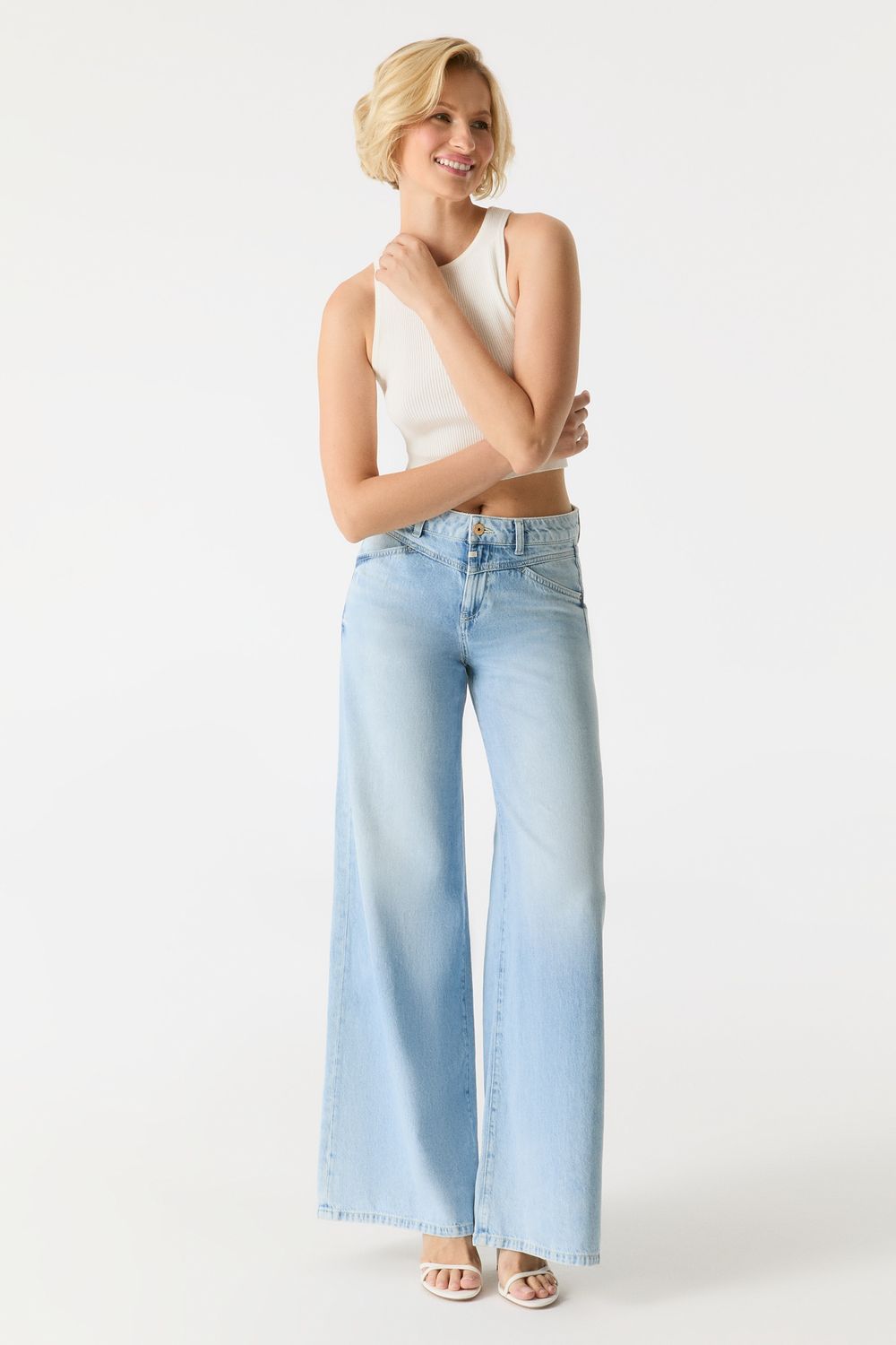 Cup Of Joe Denim wide leg Light Blue Hazel