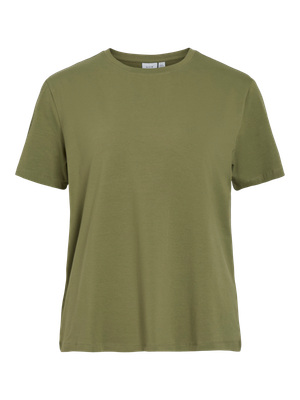 Vila VINORA S/S T-SHIRT - NOOS Oil Green 14103448