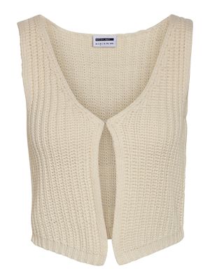 Noisy May NMNOEL S/L V-NECK KNIT VEST Birch 27033972