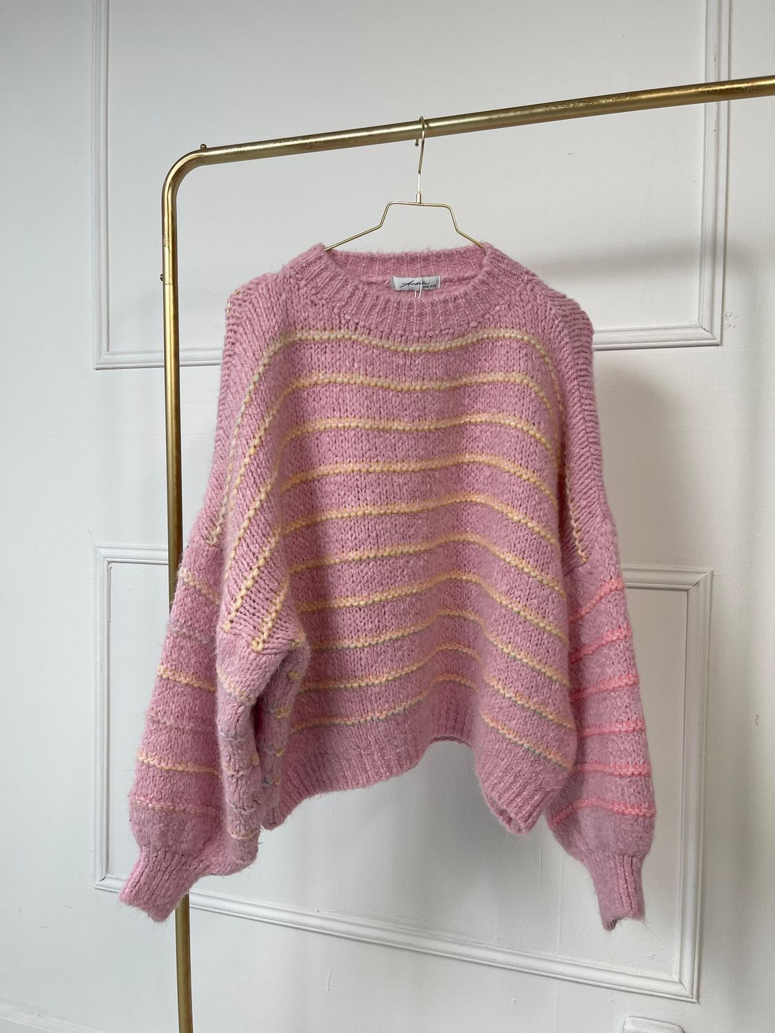 Ambika trui multicolor roze 30961