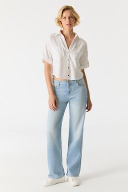 Cup Of Joe Denim wide straight Light Blue Nova