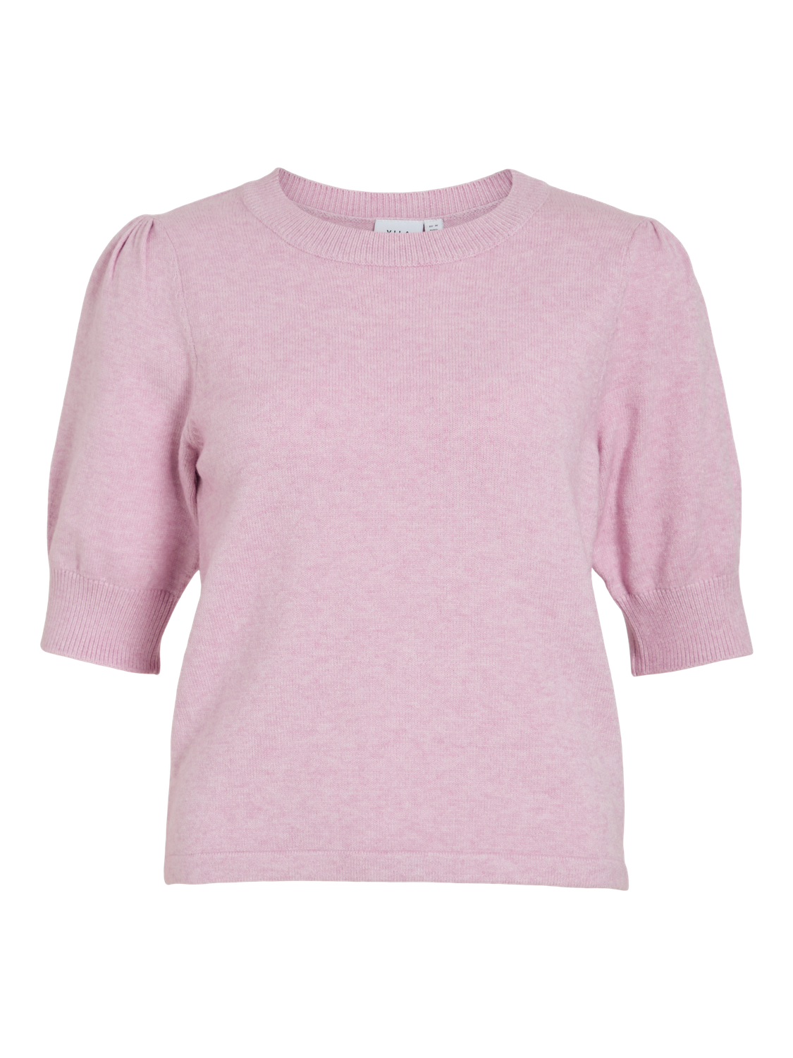 Vila VIRIL 2/4 SLEEVE O-NECK KNIT TOP - : Winsome Orchid/MELAN 14105306