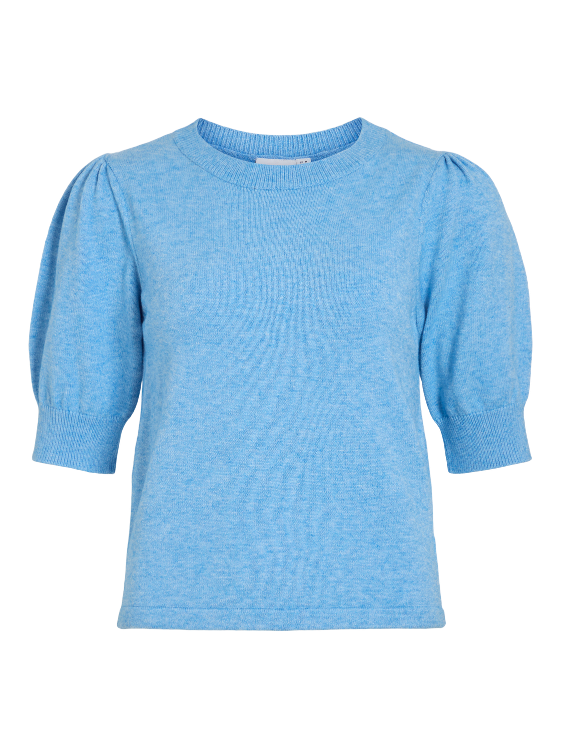 Vila VIRIL 2/4 SLEEVE O-NECK KNIT TOP - : Blissful Blue/LIGHT 14105306