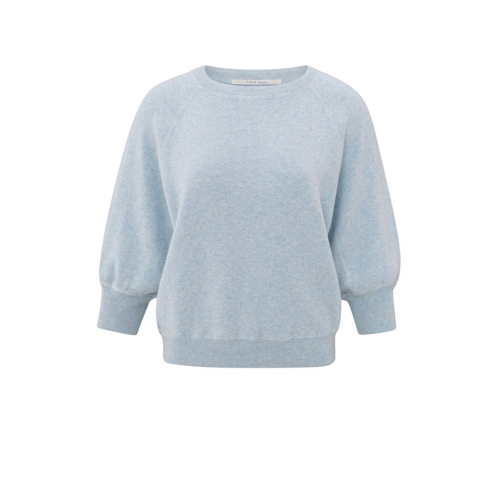 YaYa Sweater with raglan sleeves GRAY DAWN BLUE MELAN 01-000225-502