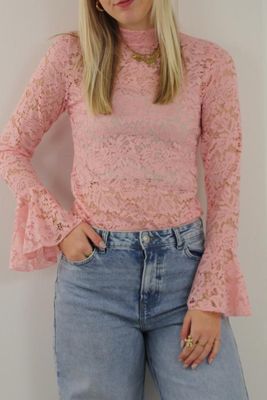 Ambika Lace top Pink 320