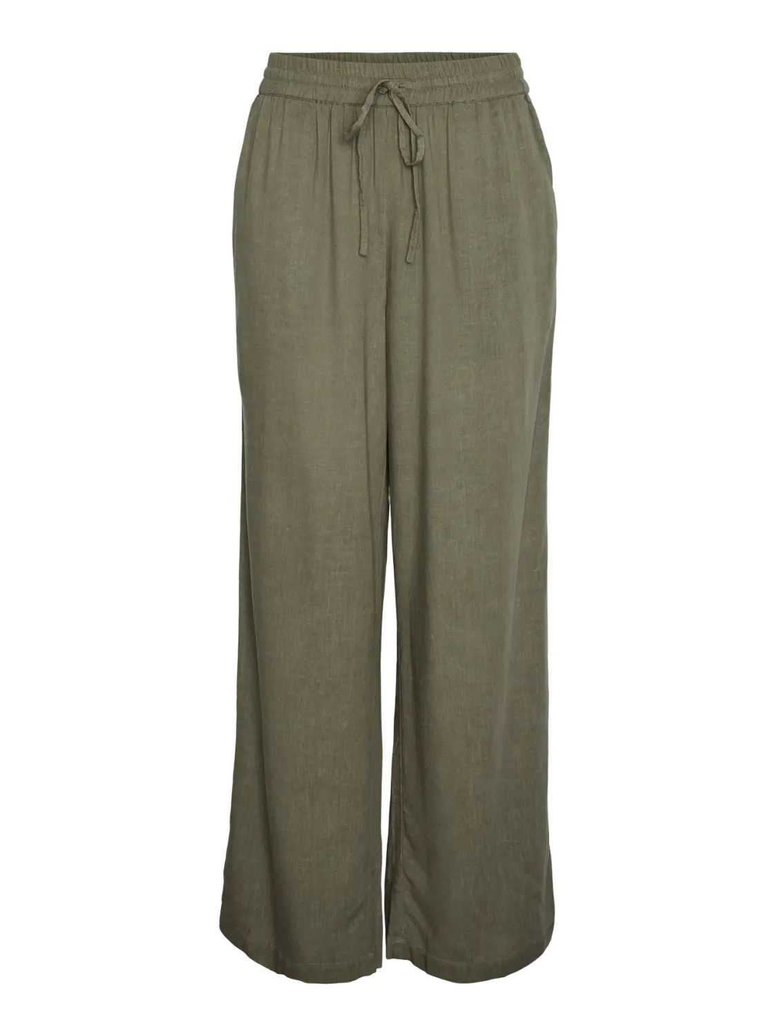 Pieces PCPIA HW WIDE PANTS WVN NOOS Deep Lichen Green 17149314