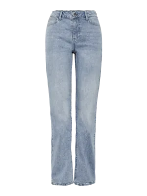Pieces PCKELLY MW STRAIGHT JEANS LB302 NOO: Light Blue Denim 17149276