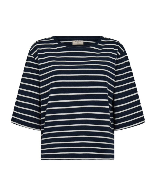 Freequent FQMILA-TEE Star Off-white w. Navy Blazer 205629