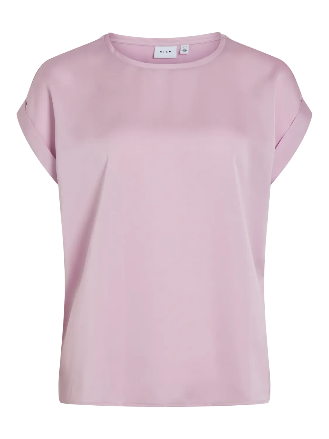 Vila VIELLETTE S/S SATIN TOP - NOOS Winsome Orchid 14059563