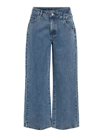 Vila VIMOLLIE RW WIDE JEANS MBD EA02 Medium Blue Denim 14105846