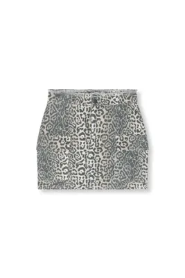 Refined ladies woven cargo skirt HAZEL leopard R2502276594