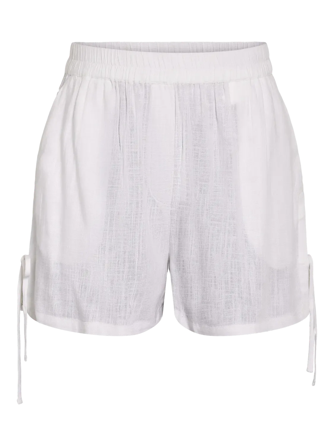 Noisy May NMLEILANI TIE SHORTS WVN Bright White 27033020
