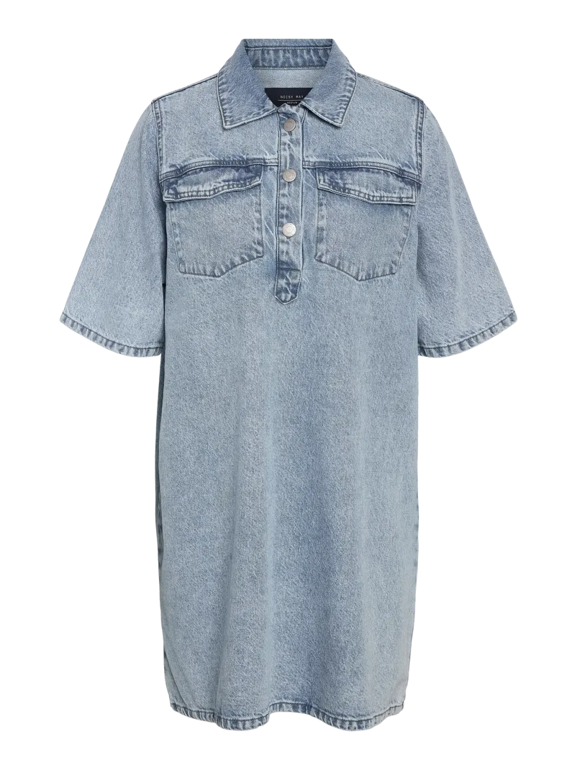 Noisy May NMINDIE S/S SHORT DRESS AZ429LB Light Blue Denim 27033680