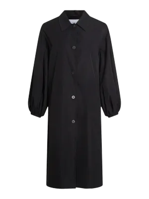 Vila VIDISCOVER BALLOON SLEEVE TRENCHCOA: Black 14109261