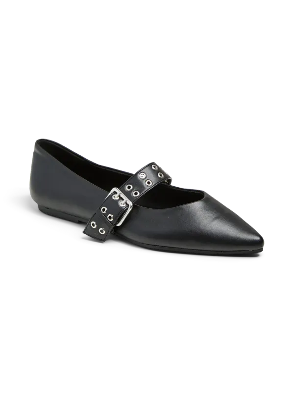 Pieces PCSAGA BUCKLE BALLERINA Black 17156842