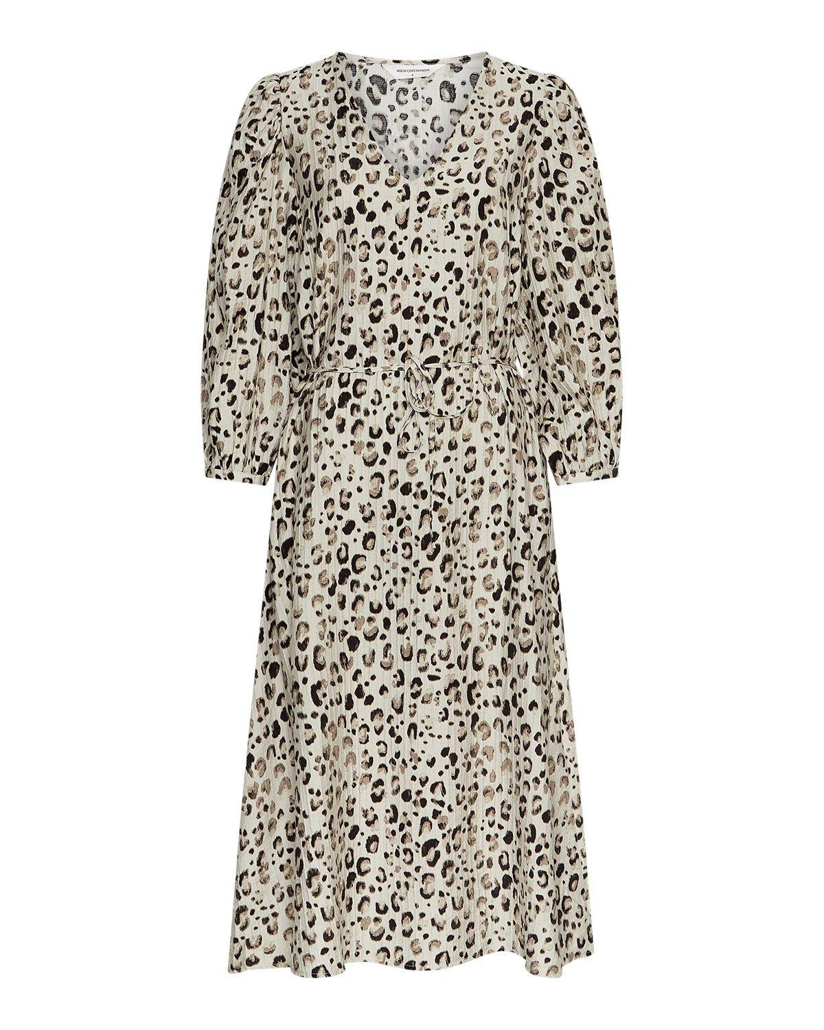 MSCH Copenhagen MSCHAlyona Vlora 3/4 Dress AOP oatmeal leo 19139