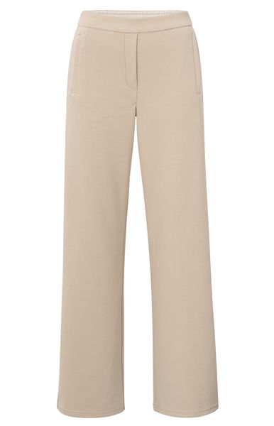 YaYa Wide leg trousers with contras TWILL BEIGE 01-309181-503