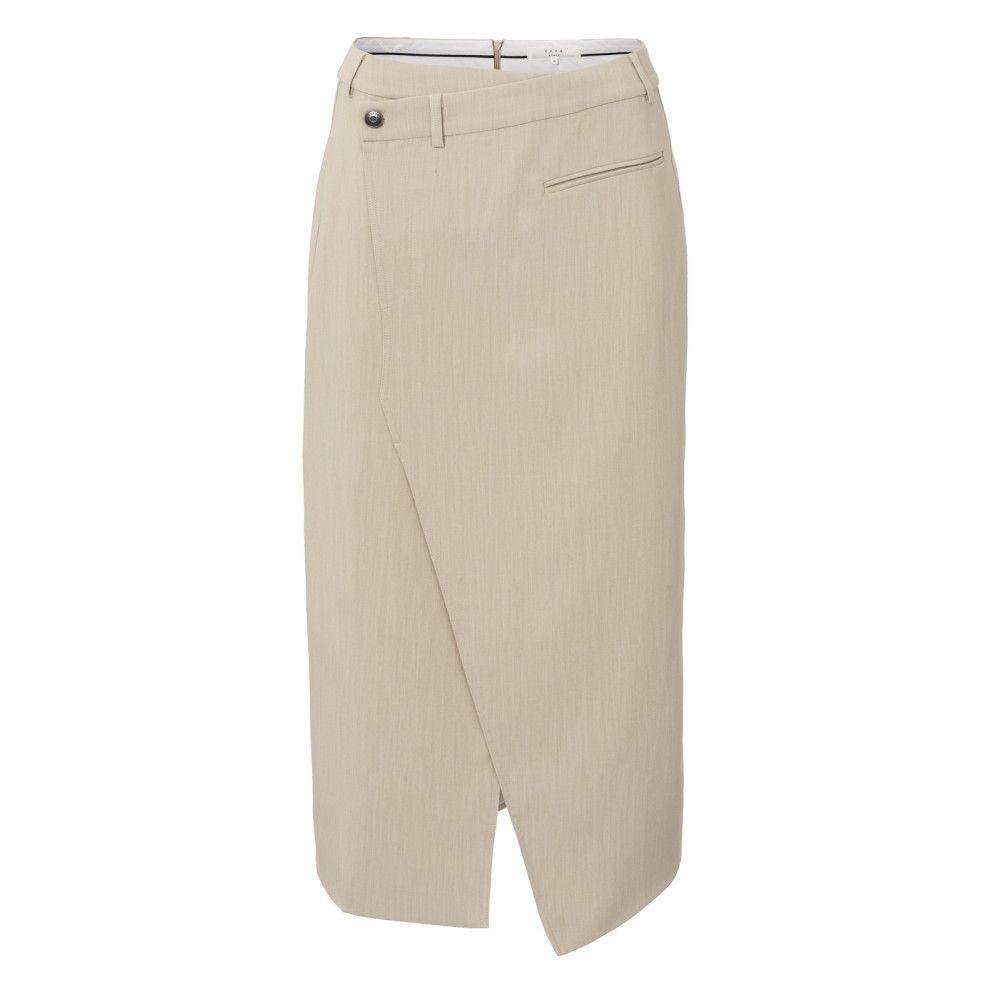 YaYa Jersey mid cargo skirt with el CARIBOU BROWN 01-409071-503
