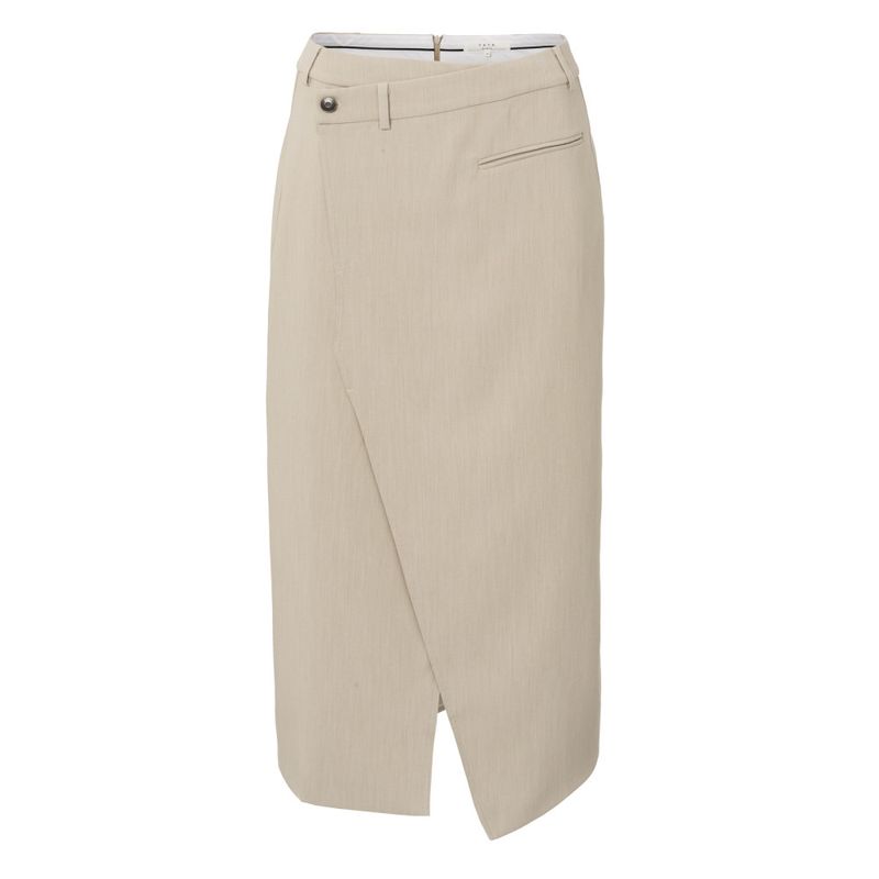 YaYa Jersey mid cargo skirt with el CARIBOU BROWN 01-409071-503