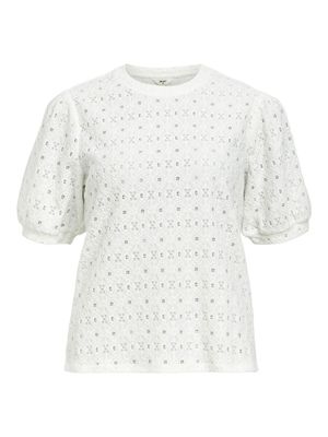 Object OBJLAILA S/S RE TOP NOOS Cloud Dancer 23045729