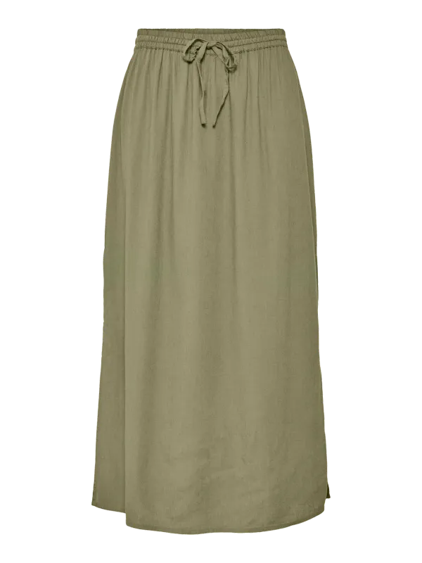 Pieces PCPIA MW ANKLE SKIRT WVN NOOS Deep Lichen Green 17151888