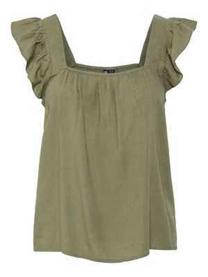 Pieces PCPIA SL TOP WVN NOOS Deep Lichen Green 17154740