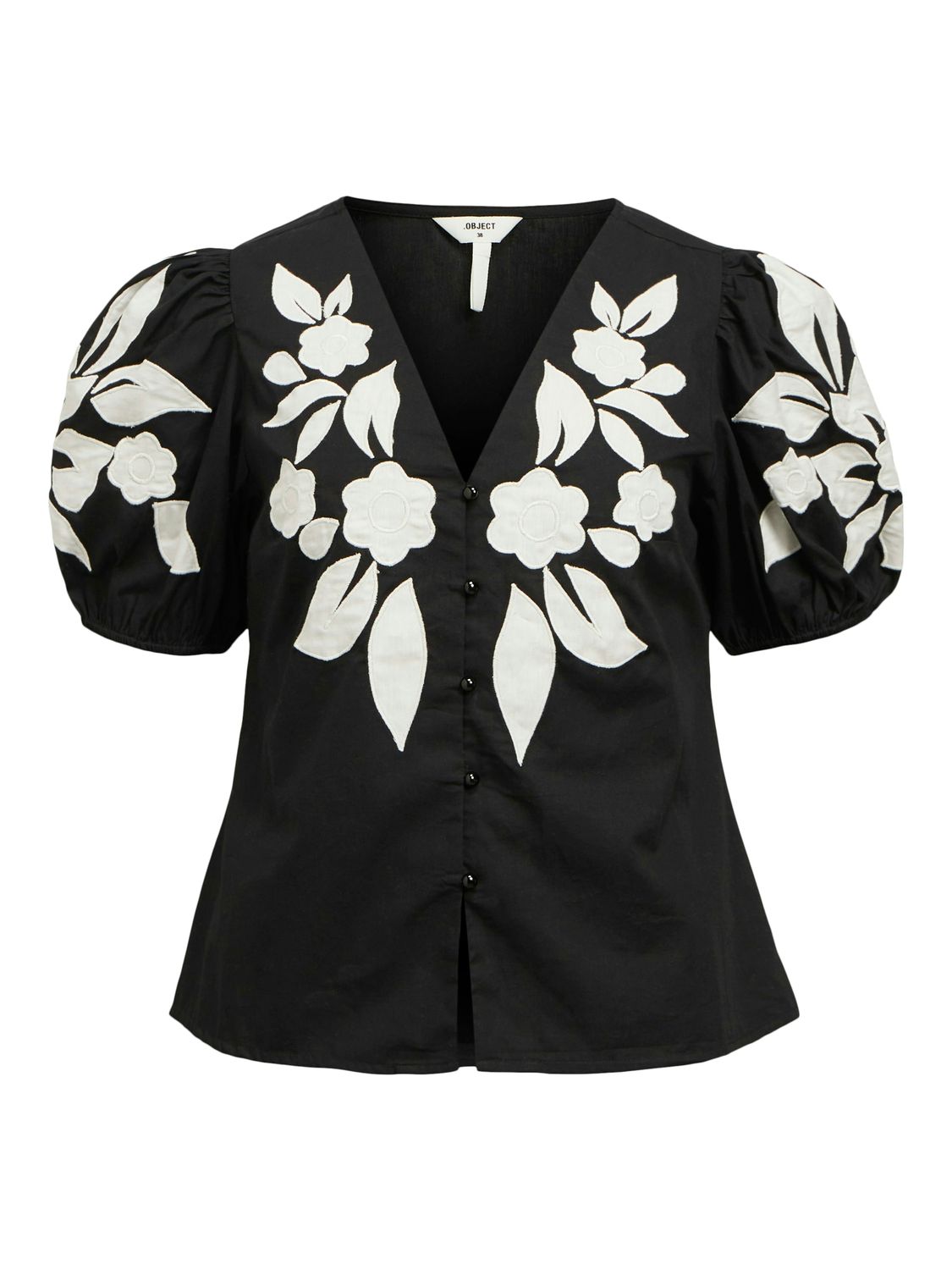 Object OBJNAJA RE 2/4 SHIRT 138 Black/Cloud dancer 23046334