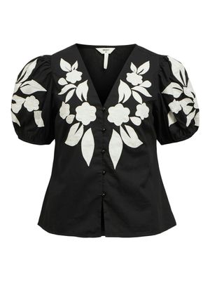 Object OBJNAJA RE 2/4 SHIRT 138 Black/Cloud dancer 23046334