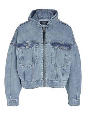 Noisy May NMALVIVA L/S DENIM JACKET W HOOD VI: Medium Blue Denim 27028452