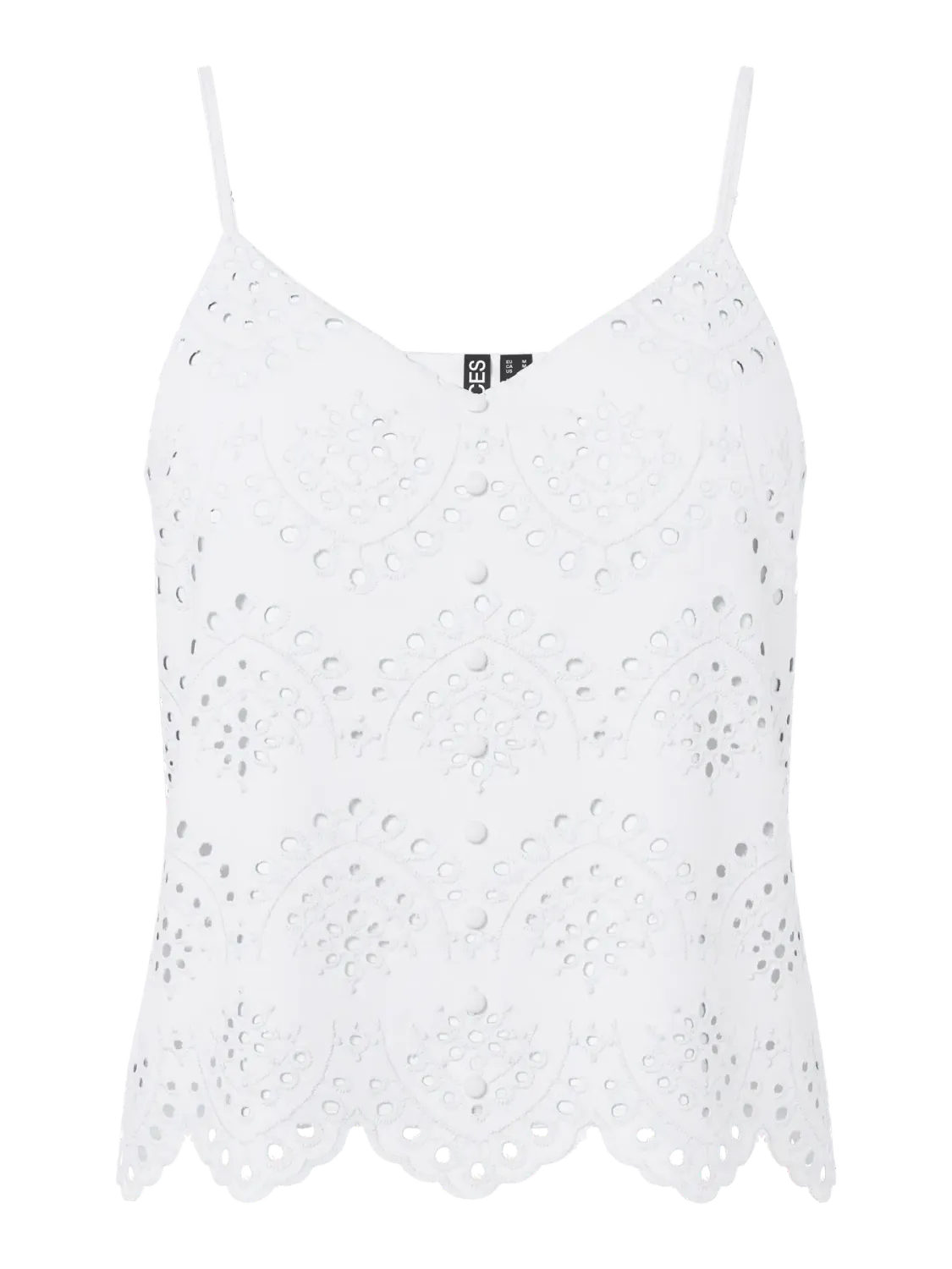 Pieces PCVILDE STRAP TOP WVN NOOS Bright White 17156563