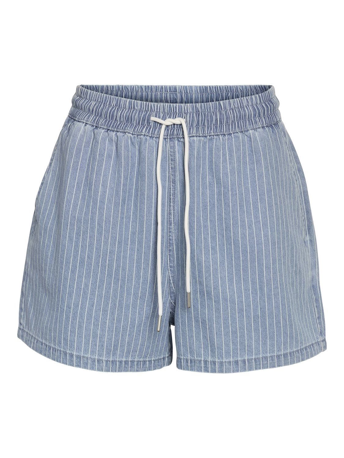 Noisy May NMKATRI NW ELASTIC STRIPE SHORT BS0: Light Blue Denim 27033694