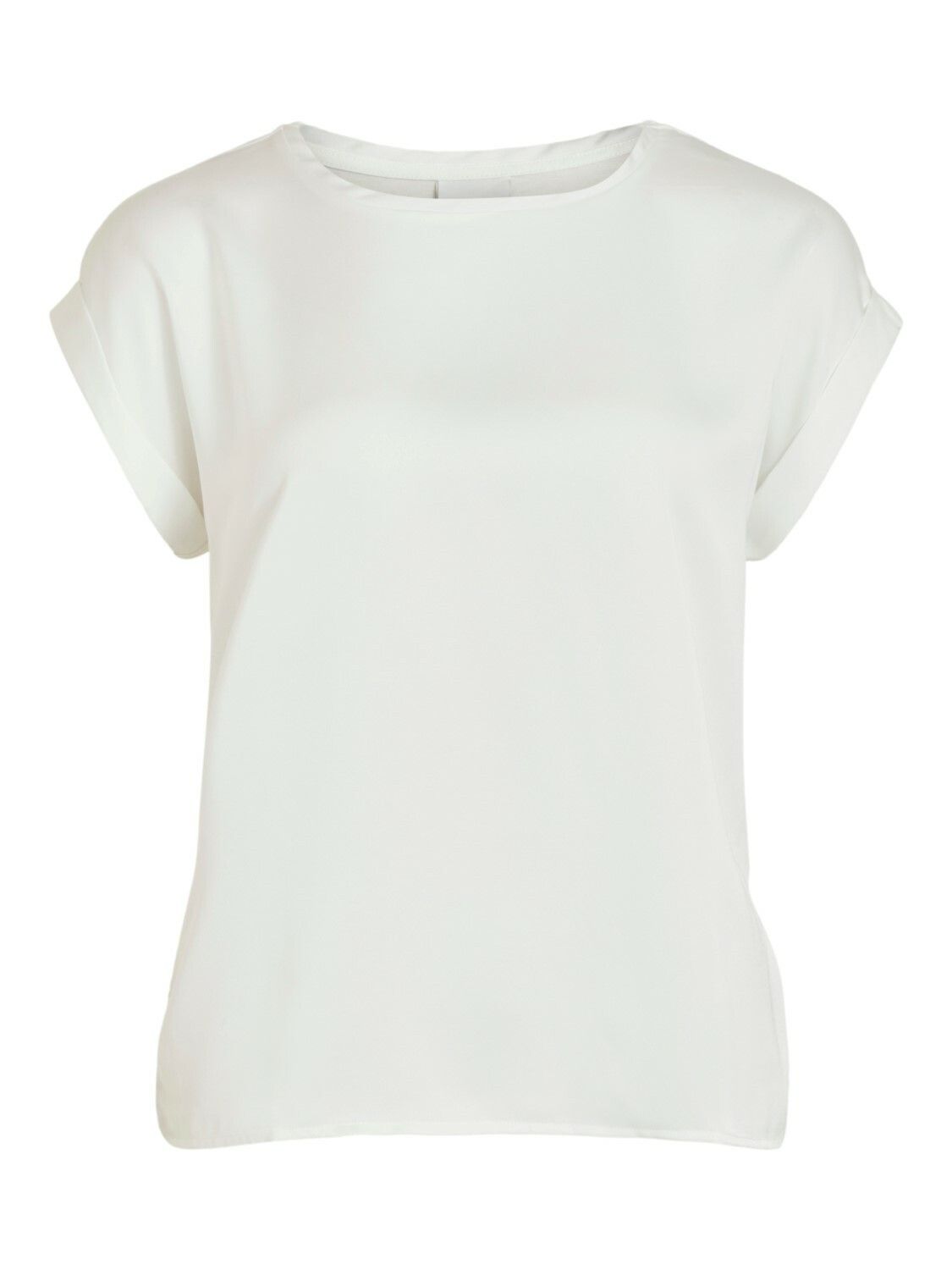 Vila VIELLETTE S/S SATIN TOP - NOOS Snow White 14059563