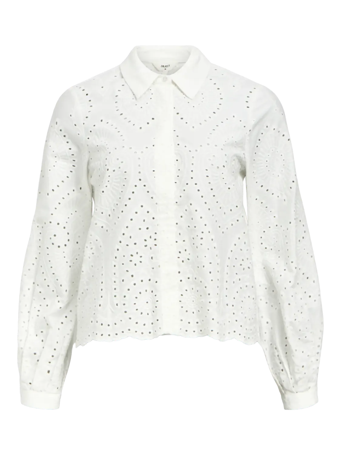 Object OBJBITTEN L/S RE SHIRT NOOS Cornflower Blue/Whit 23045717
