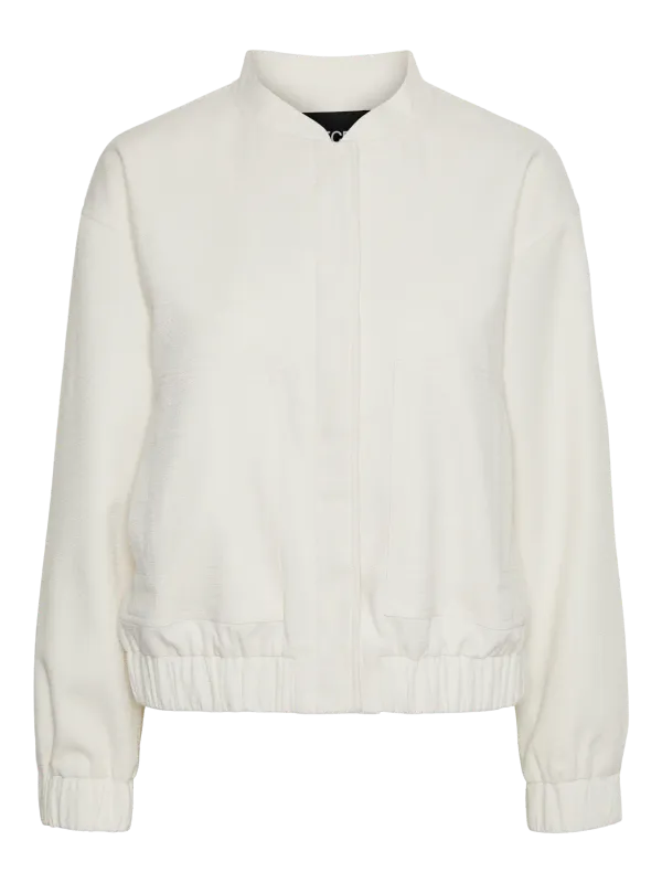 Pieces PCANNIE BOMBER BC Whisper White 17150150