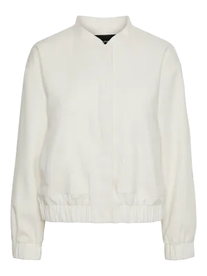 Pieces PCANNIE BOMBER BC Whisper White 17150150