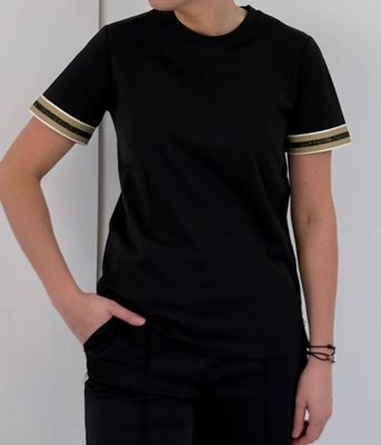 Ambika top Magdalene met bies zwart Magdalene bies