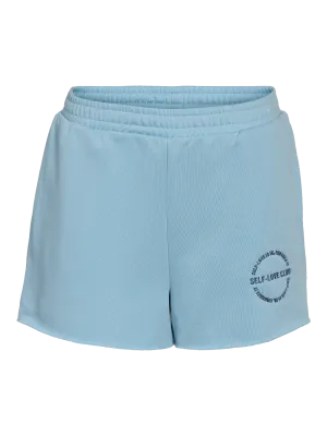 Noisy May NMASTON SWEAT SHORTS JRS Sky Blue/EMBROID. DU 27033245