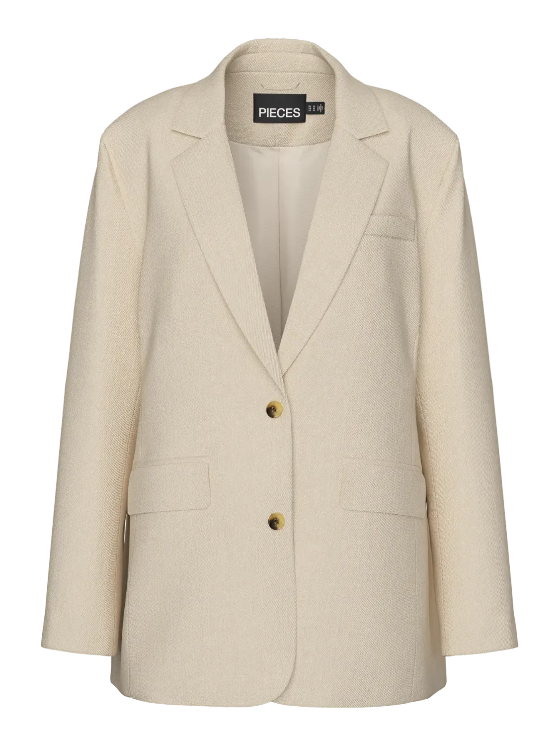 Pieces PCKAMIL LS LOOSE BLAZER NOOS BC Sandshell 17157464