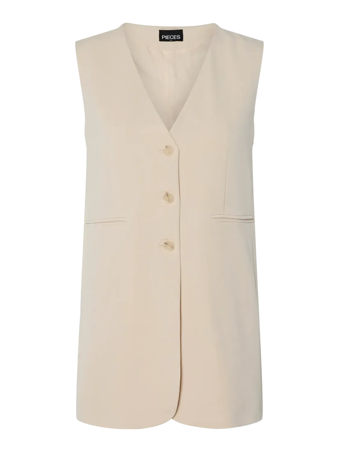 Pieces PCKAMIL SL VEST Sandshell 17158171