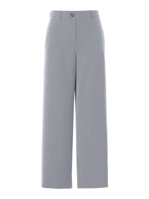 Pieces PCKAMIL HW WIDE PANT NOOS BC Light Grey Melange 17155335