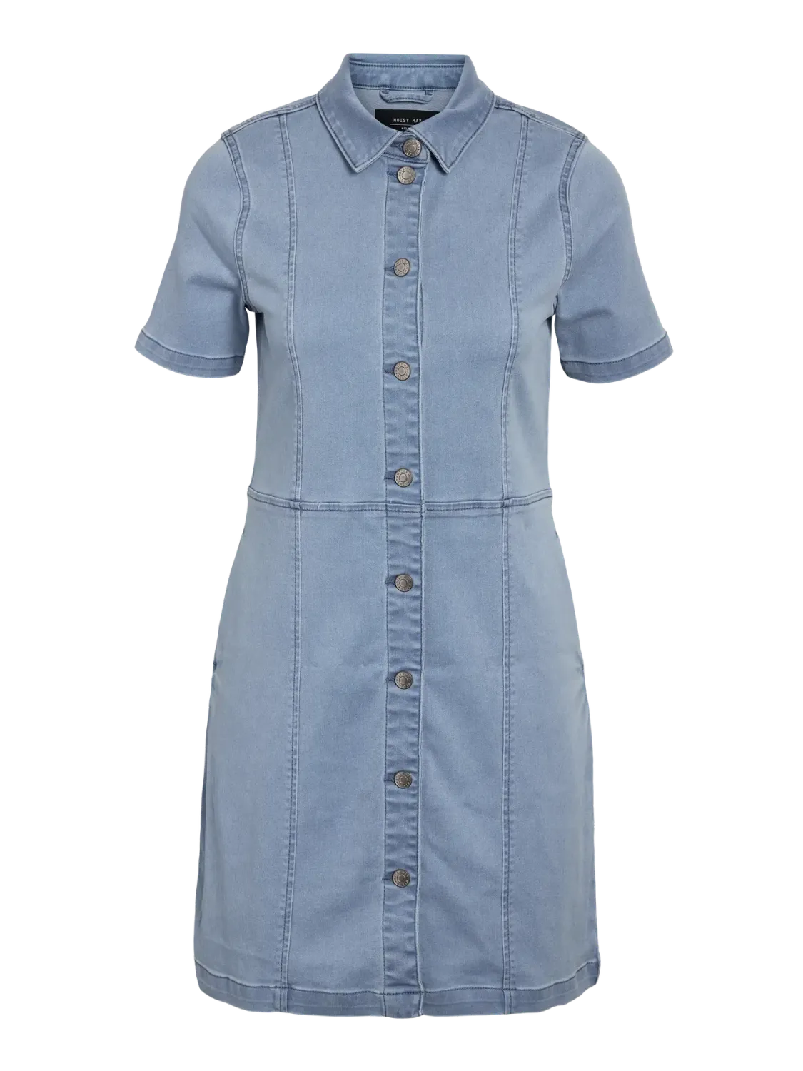 Noisy May NMNISA S/S SLIM DENIM DRESS VI533LB: Light Blue Denim 27032701
