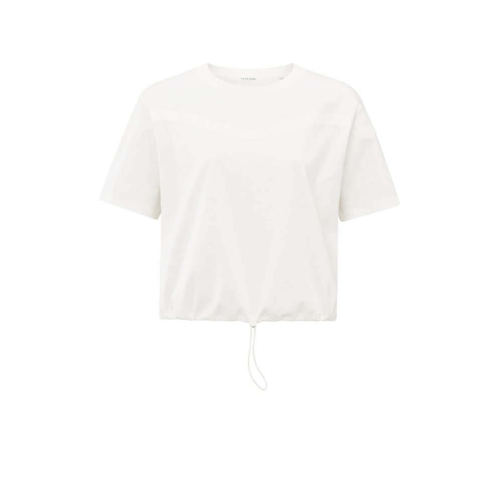 YaYa Jersey top with elastic drawco OFF WHITE 01-709309-504