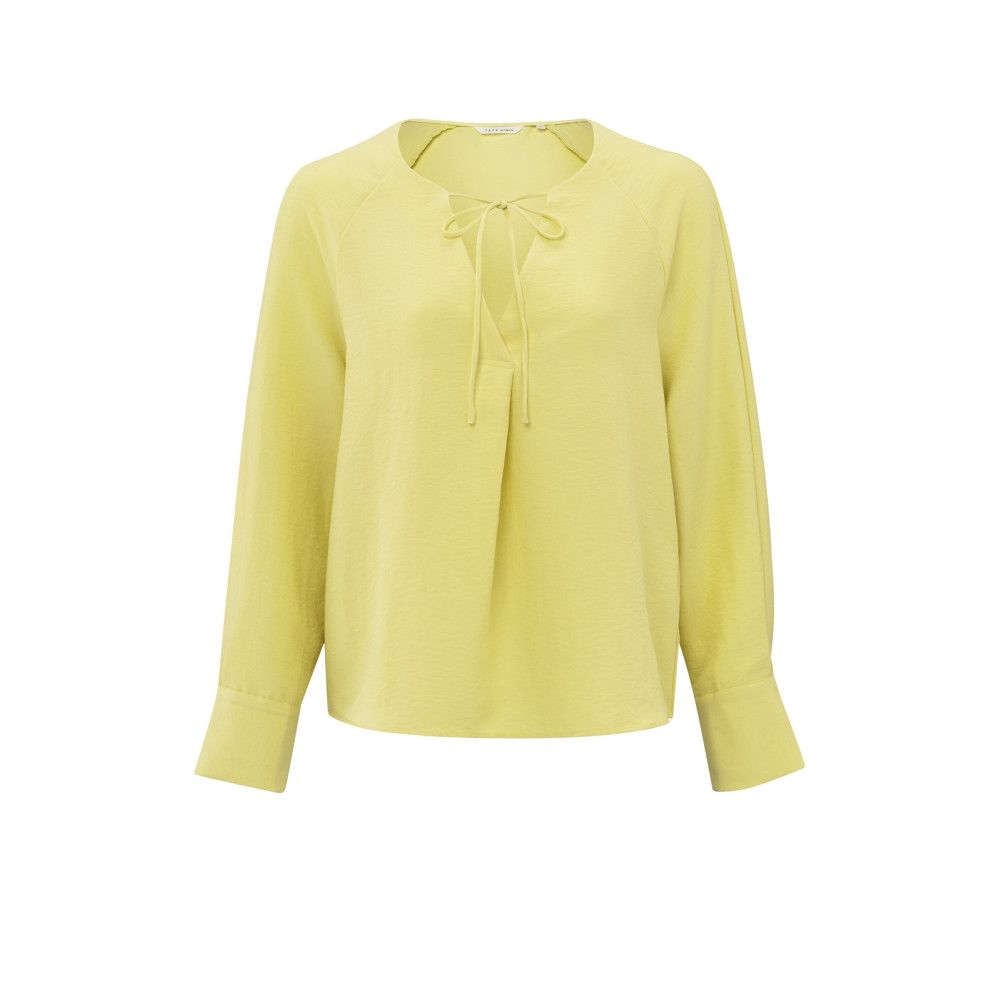 YaYa V-neck top w. straps LEMON GRASS YELLOW 01-701275-504