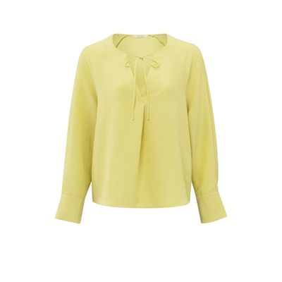 YaYa V-neck top w. straps LEMON GRASS YELLOW 01-701275-504