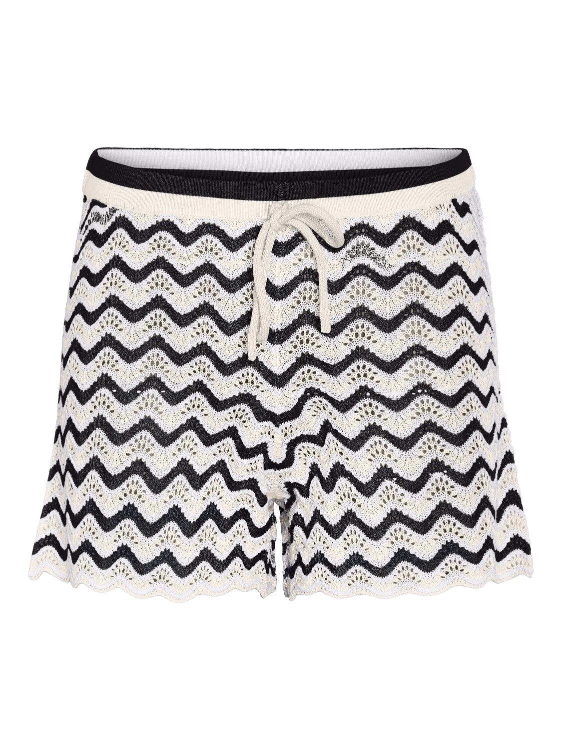 Noisy May NMSADIE HW KNIT SHORTS Birch/BLACK + NOMAD 27030457