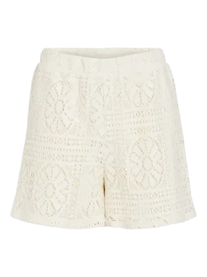 Vila VIMERINDA CROCHET HW SHORTS Birch 14105213
