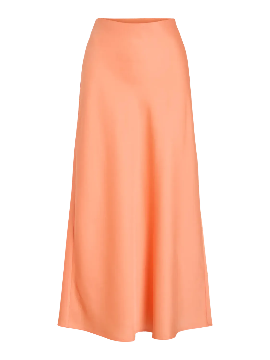 Vila VIELLETTE HW MIDI SKIRT - NOOS Cadmium Orange/JISA 14084182
