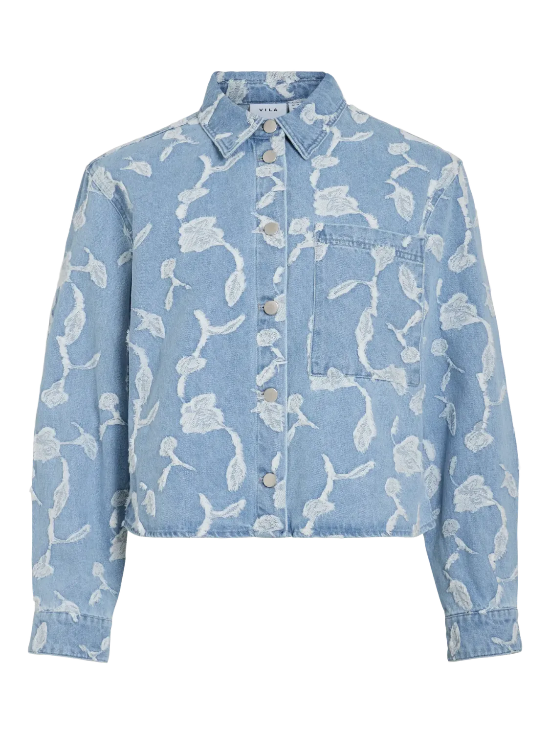Vila VIIANAIS L/S JACQUARD DENIM JACKET 177856001 14105498