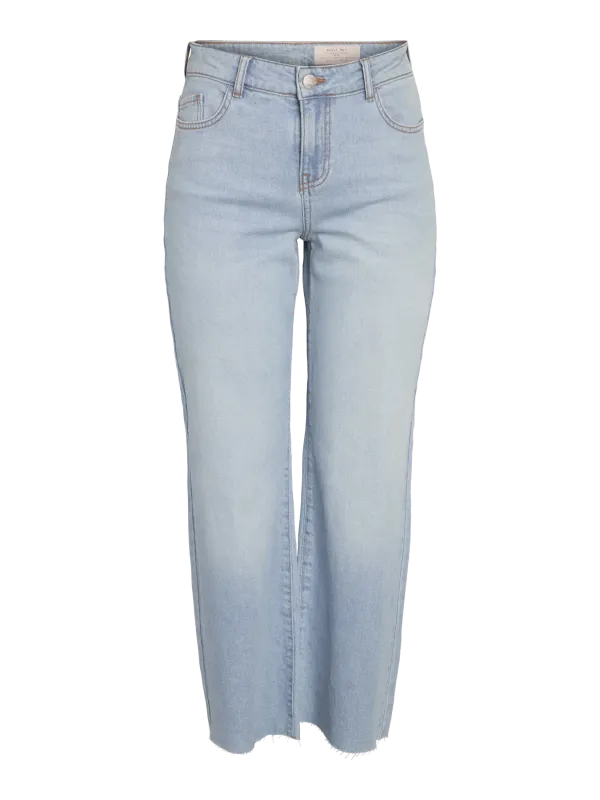 Noisy May NMNINE LW ANK STRAIGHT JEANS AZ432L: Light Blue Denim 27034084